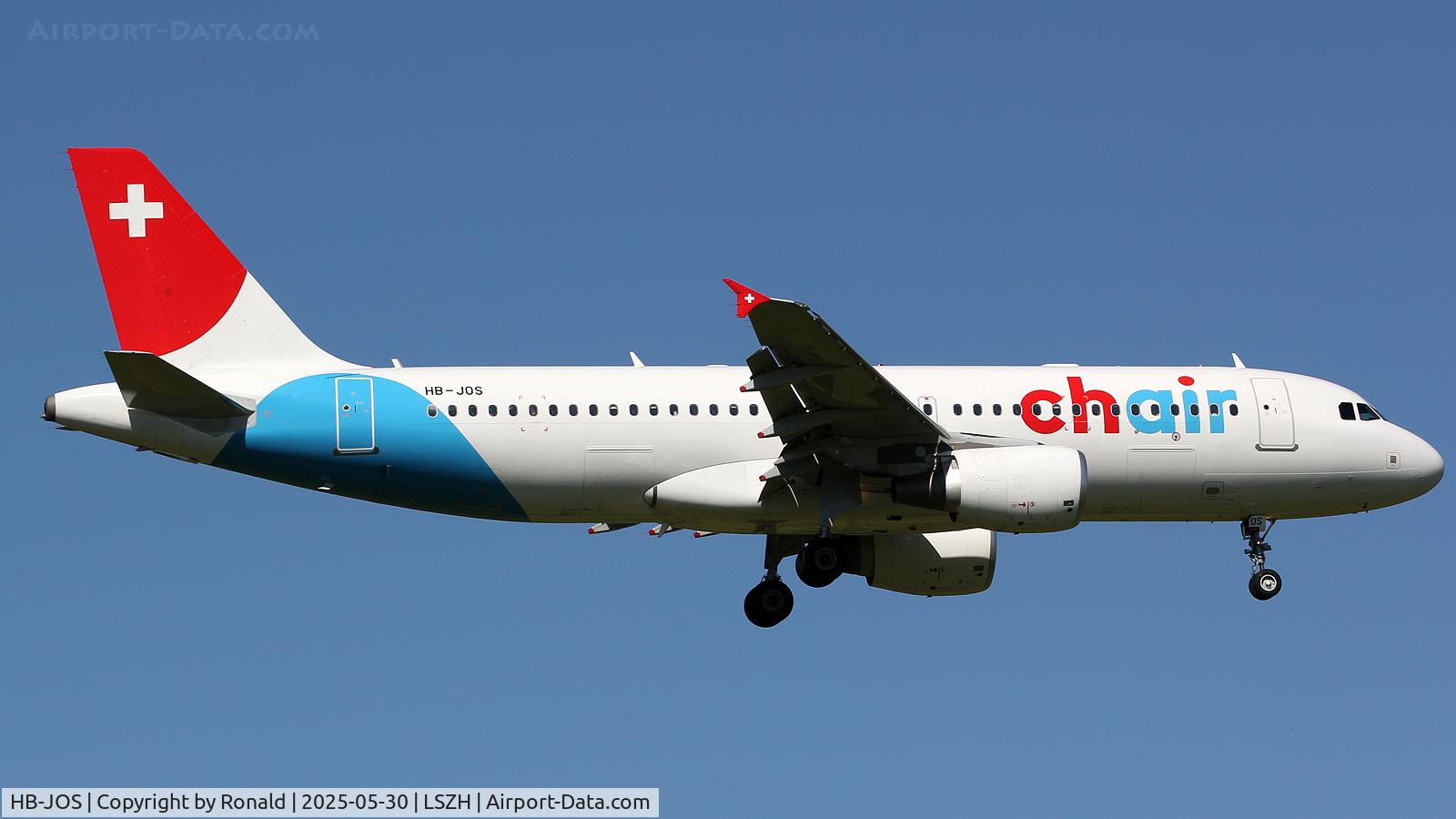 HB-JOS, 2010 Airbus A320-214 C/N 4391, at zrh
