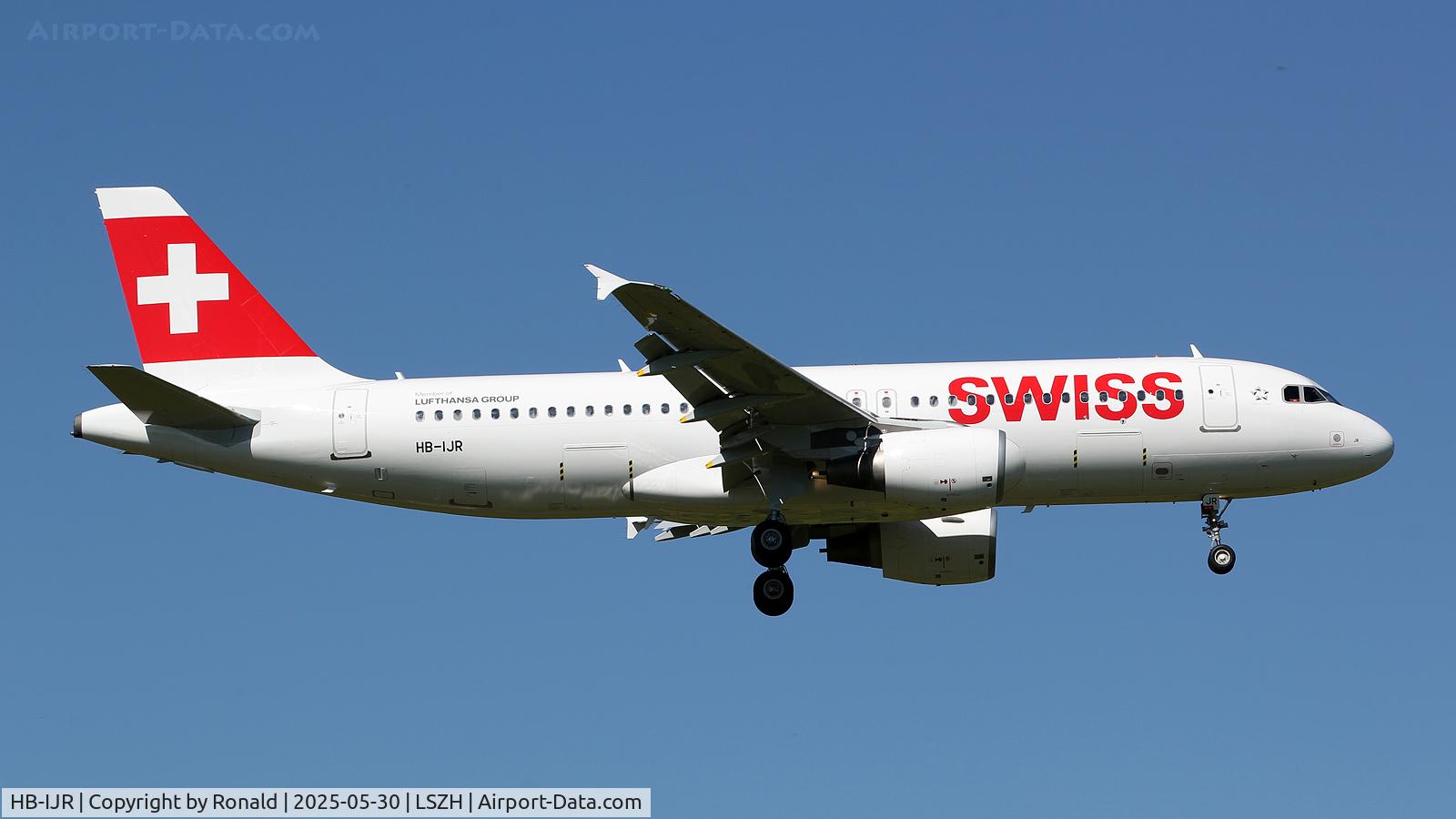 HB-IJR, 1997 Airbus A320-214 C/N 0703, at zrh