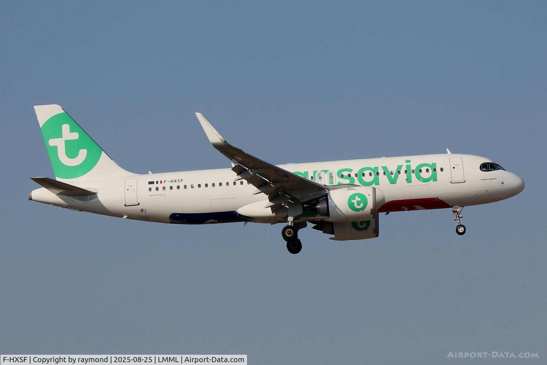 F-HXSF, 2024 Airbus A320-252N C/N 12265, Airbus A320-252N reg F-HXSF of Transavia France landing in Malta.