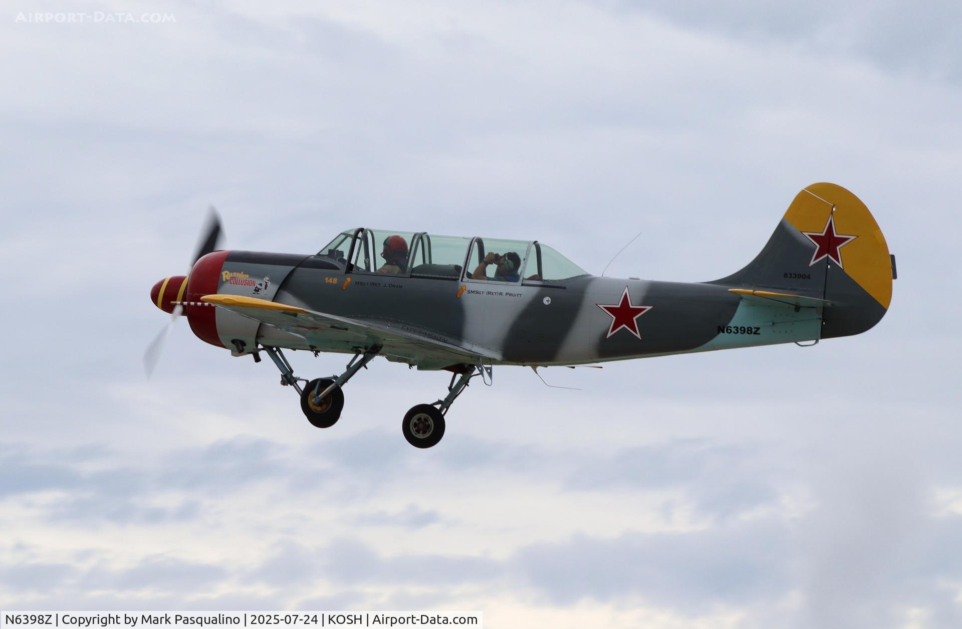 N6398Z, 1984 Yakovlev Yak-52 C/N 833904, Yak-52