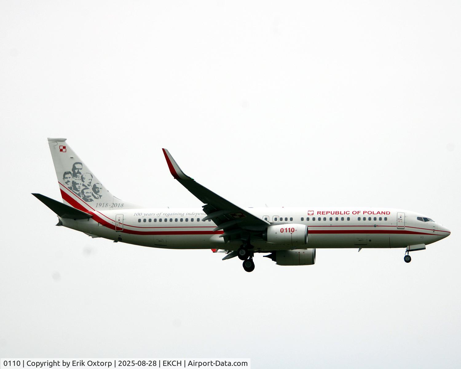 0110, 2017 Boeing 737-86X C/N 61358, 0110 landing rw 04L