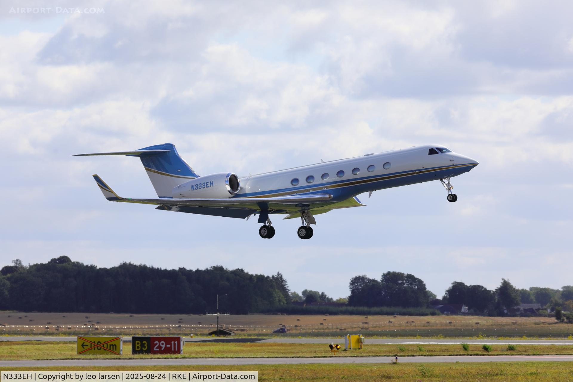 N333EH, 2009 Gulfstream G550 C/N 05220, Roskilde 24.8.2025
