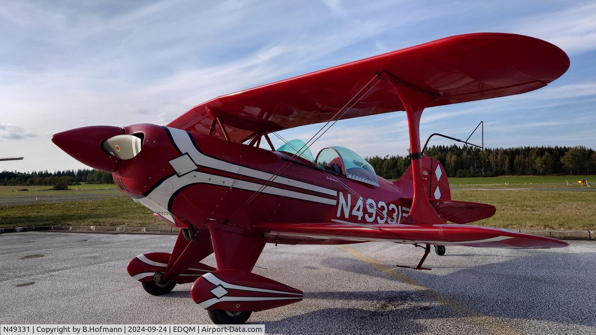 N49331, Pitts S-1T Special C/N 1038, Fuel Stop at EDQM