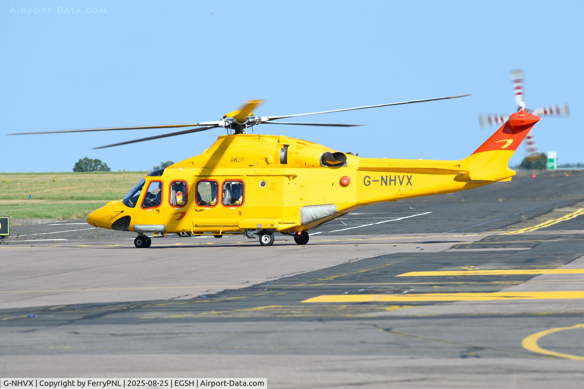 G-NHVX, 2012 AgustaWestland AW-139 C/N 31386, NHV Agusta AW-139 arriving in NWI