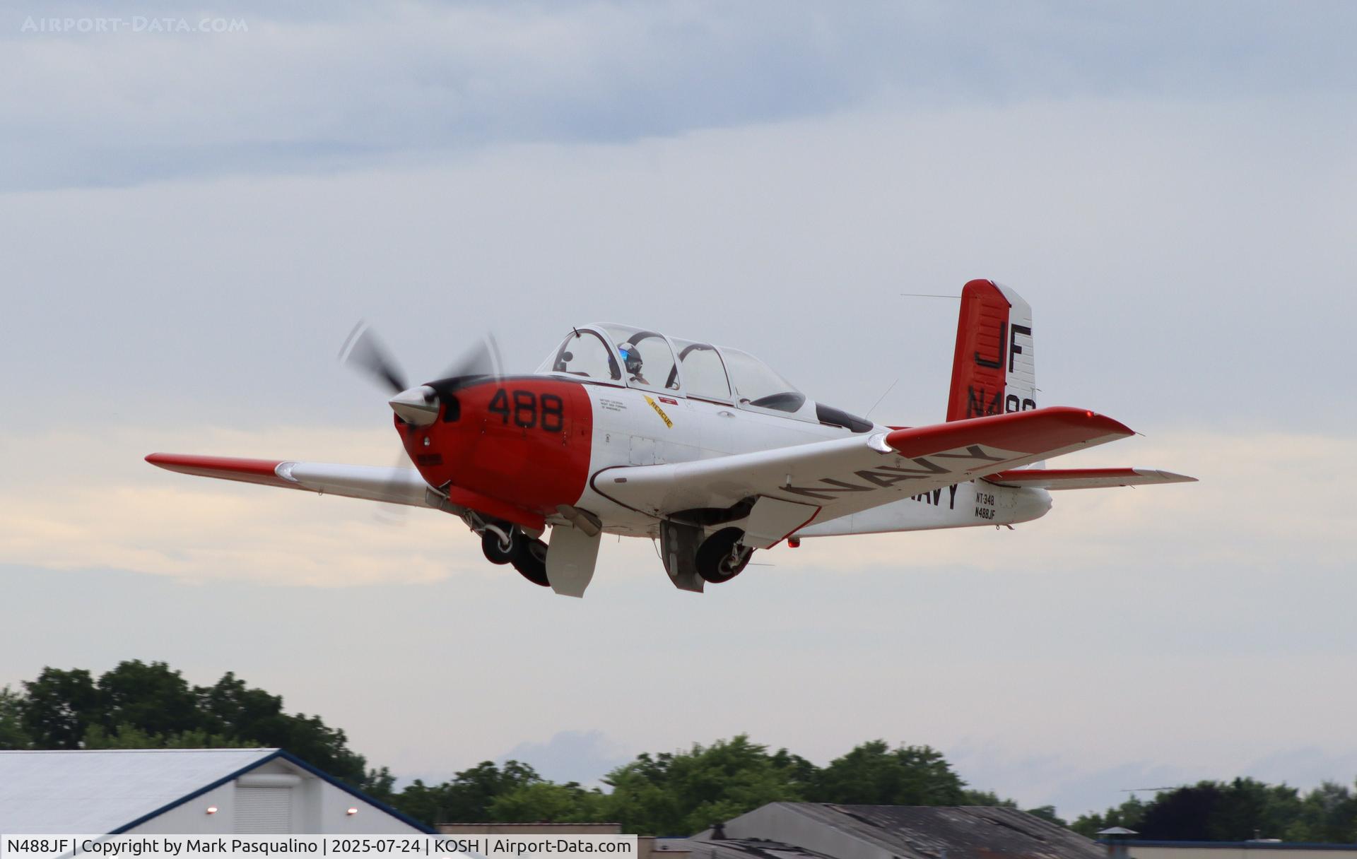 N488JF, 1953 Beech T-34A (A45) Mentor Mentor C/N G-298, Beech T-34A