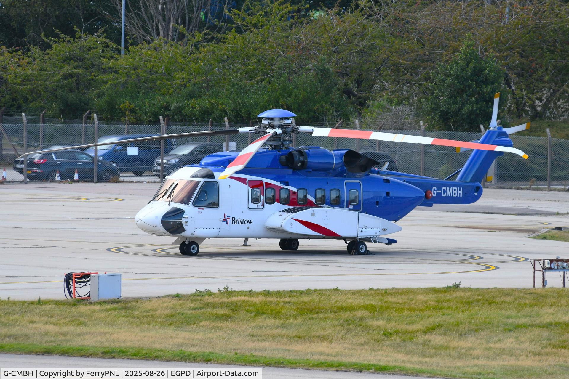 G-CMBH, 2015 Sikorsky S-92A C/N 920288, Bristow S92 parked at its base