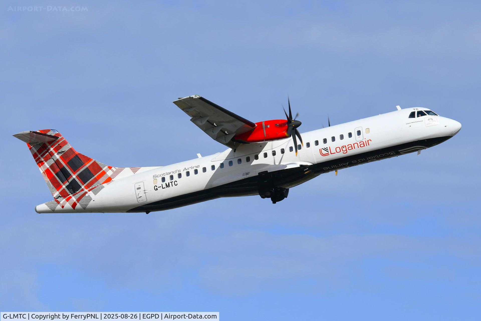 G-LMTC, 2015 ATR 72-600 (72-212A) C/N 1257, Loganair ATR72 taking-off