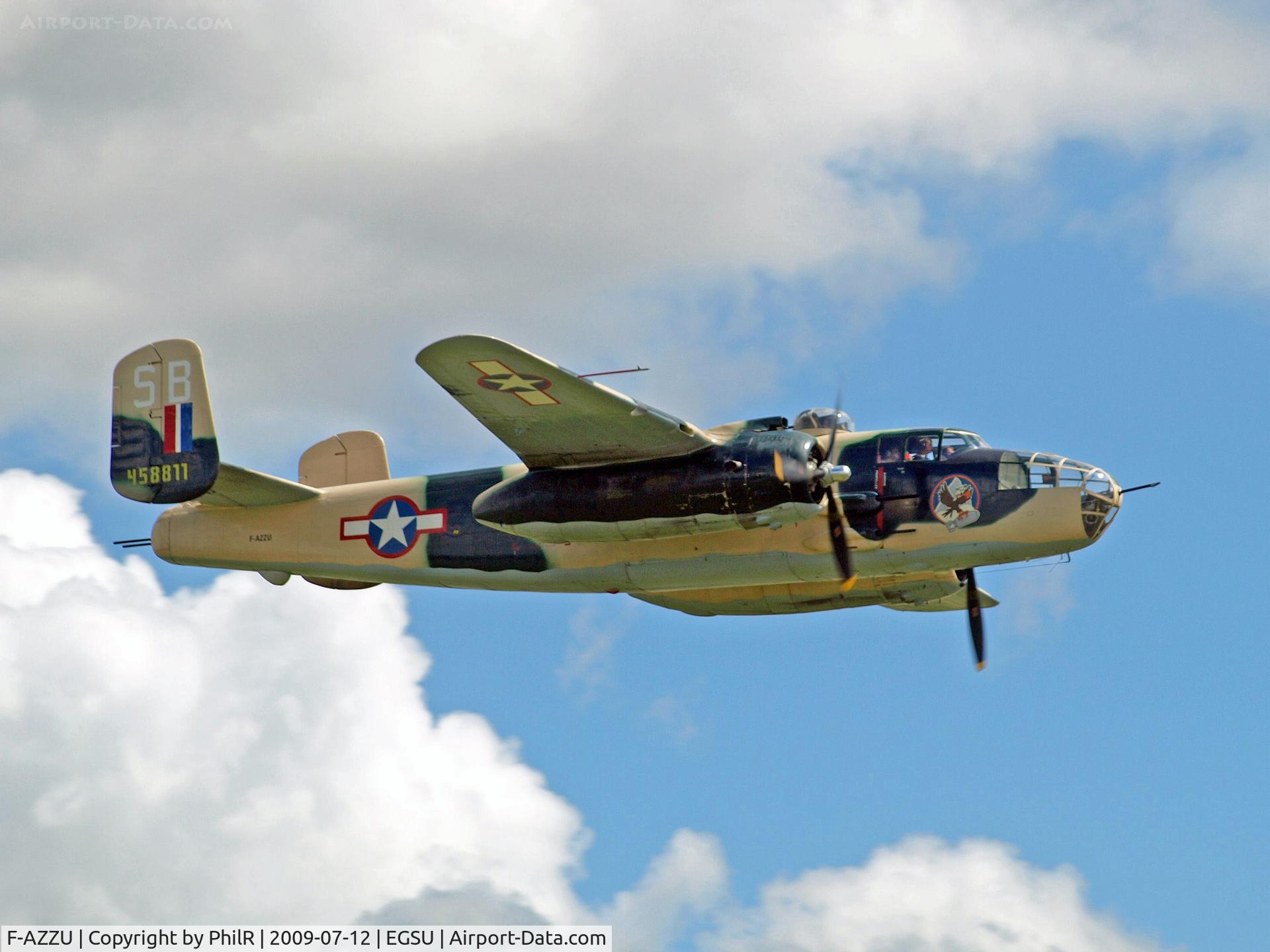 F-AZZU, 1945 North American B-25J Mitchell Mitchell C/N 108-47562, 44-58811 (F-AZZU) 1945 NA B-25J USAF Mitchell Flying Legends Duxford