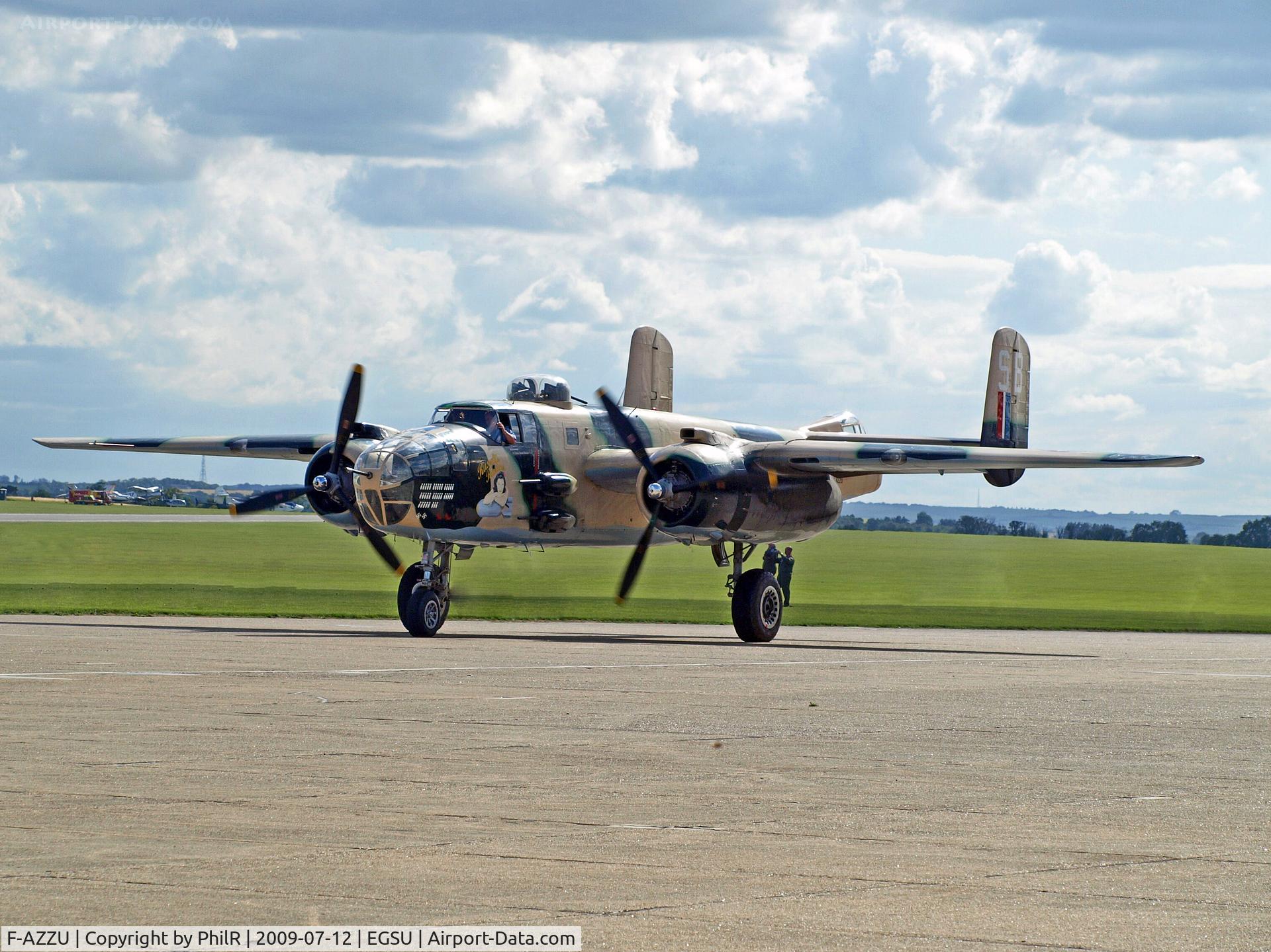 F-AZZU, 1945 North American B-25J Mitchell Mitchell C/N 108-47562, 44-58811 (F-AZZU) 1945 NA B-25J USAF Mitchell Flying Legends Duxford 