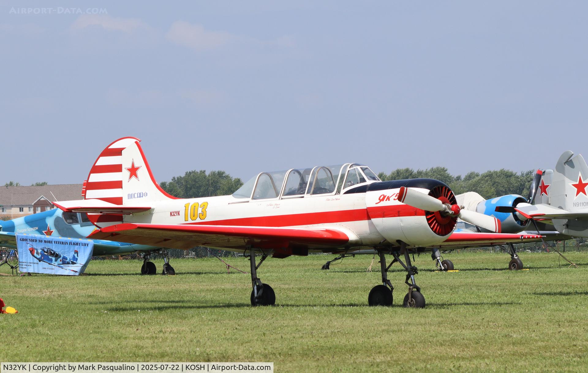 N32YK, 1986 Yakovlev Yak-52 C/N 866907, Yak-52