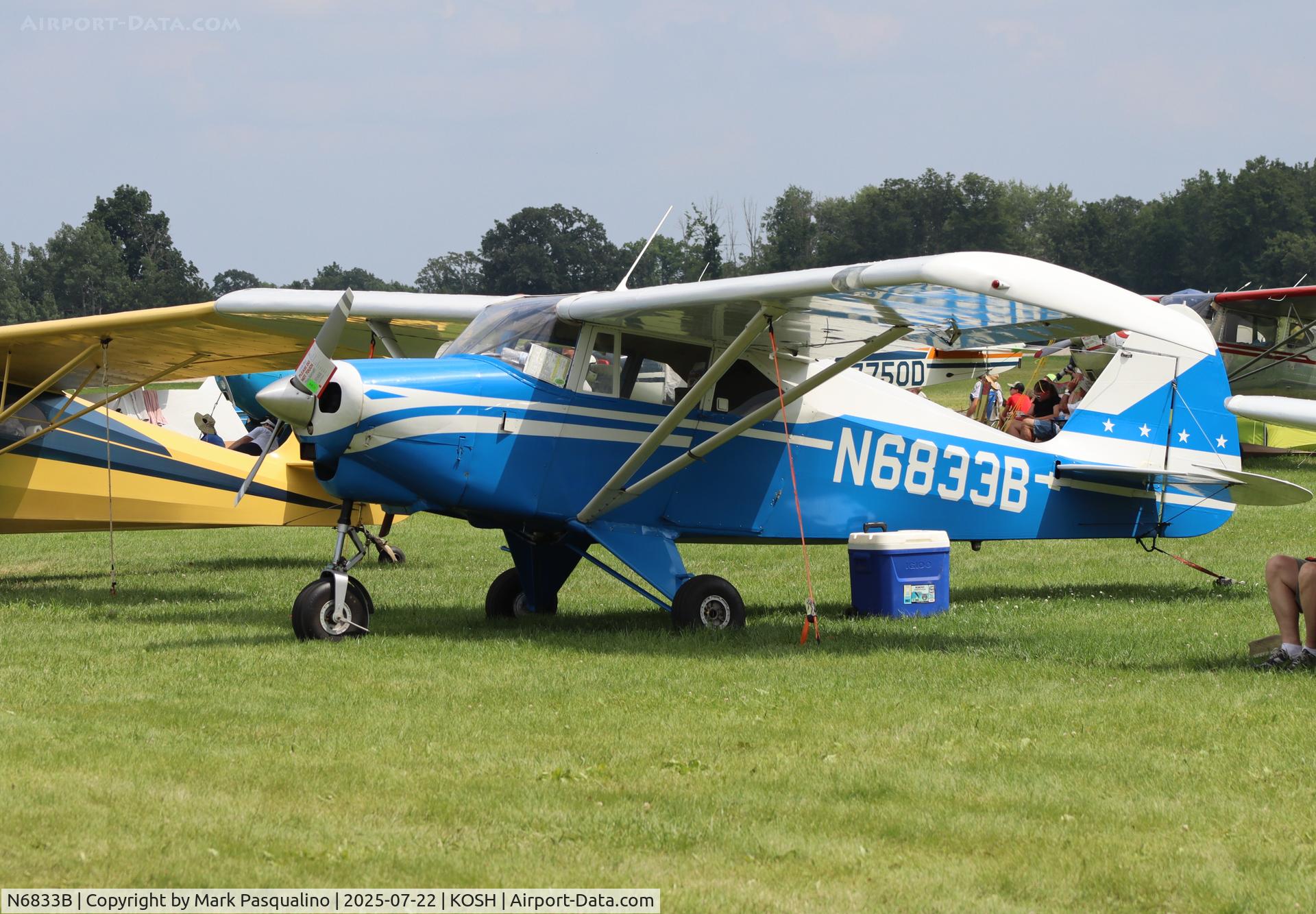 N6833B, 1956 Piper PA-22-150 C/N 22-4131, Piper PA-22-150