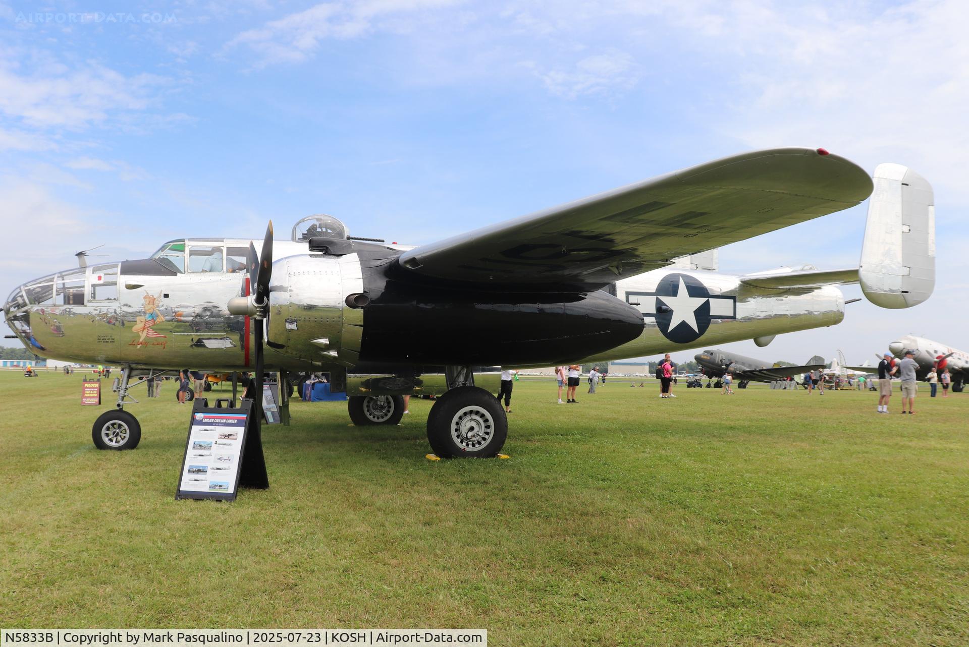 N5833B, 1945 North American B-25J Mitchell Mitchell C/N 108-47735, North American B-25J