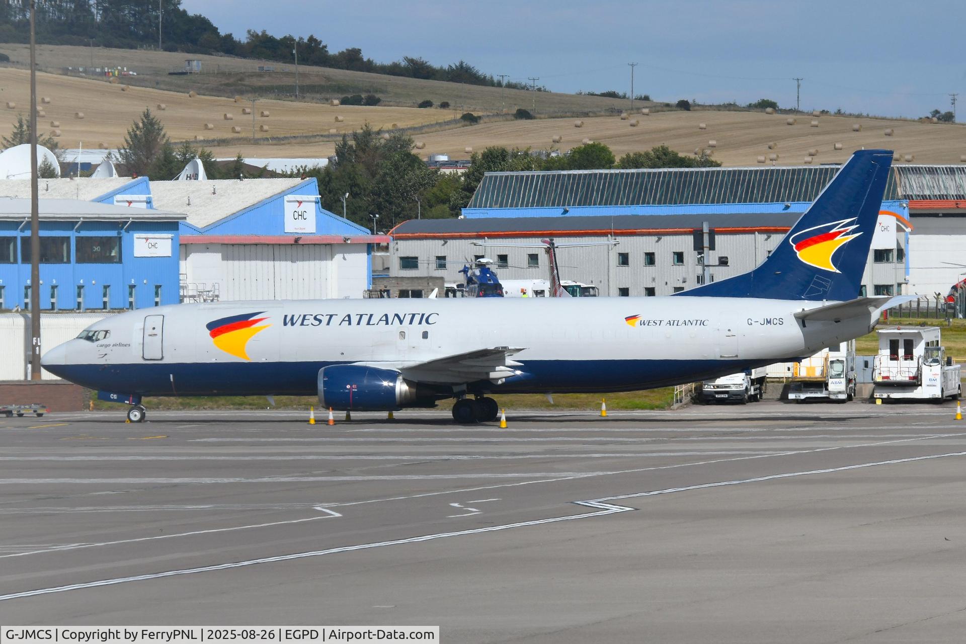 G-JMCS, 1990 Boeing 737-4Y0 C/N 24903, West Atlantic B734F parked for the day