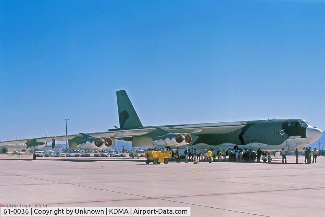 61-0036, 1961 Boeing B-52H Stratofortress C/N 464463, left side view