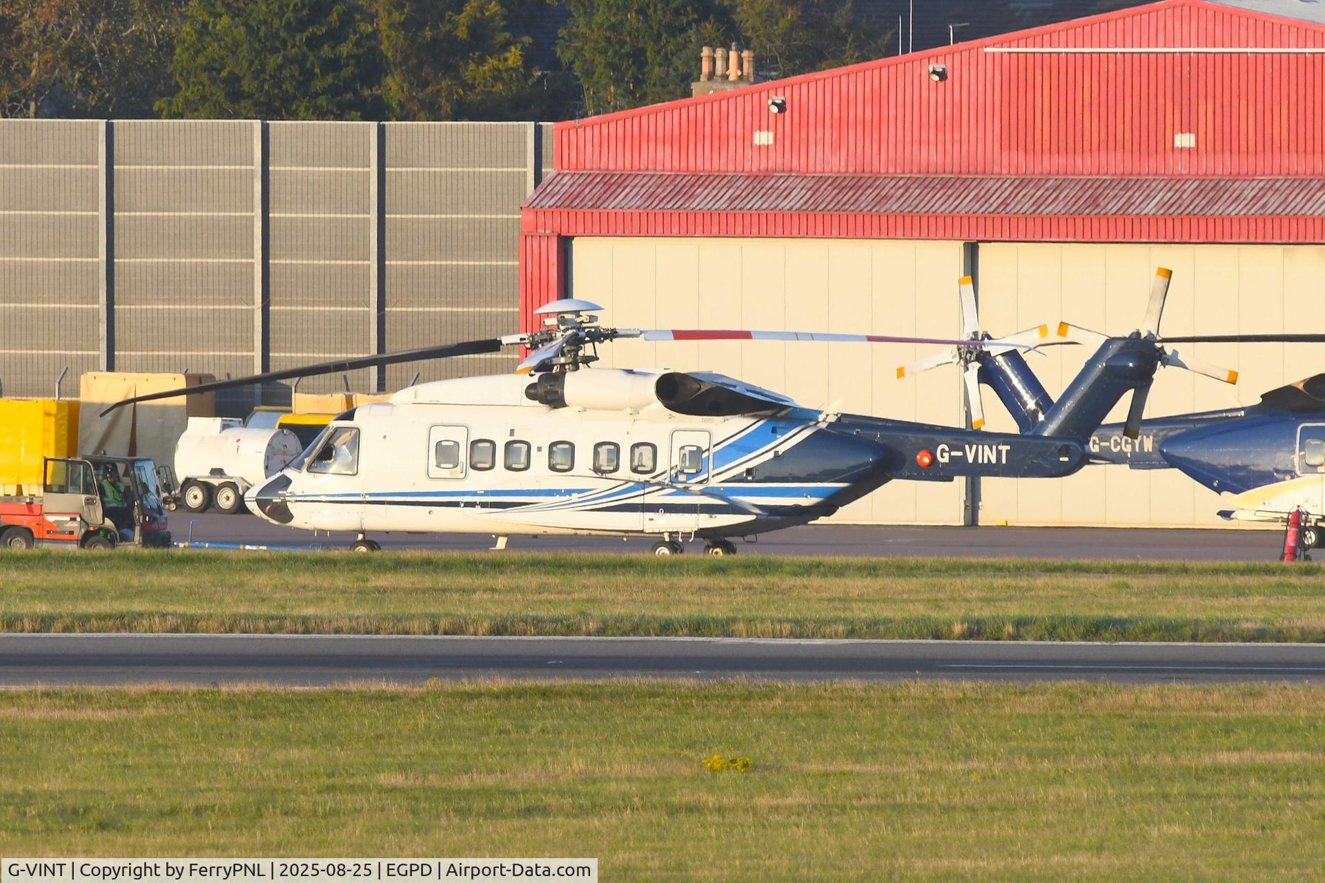 G-VINT, 2014 Sikorsky S-92A C/N 920258, OHS S-92A under tow to the hangar