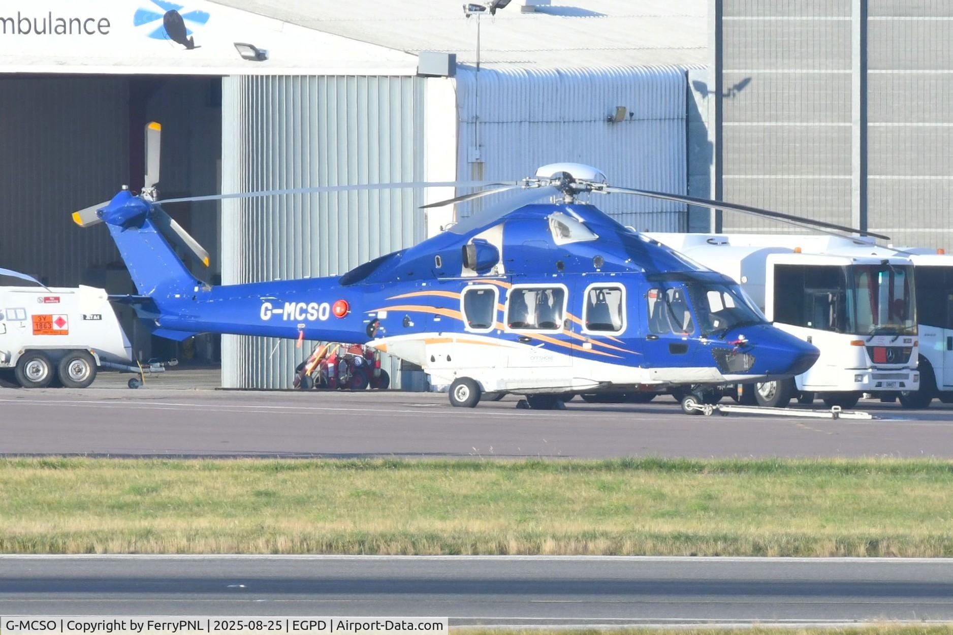 G-MCSO, 2020 Airbus Helicopters EC-175B C/N 5048, EC-175B of OHS parked