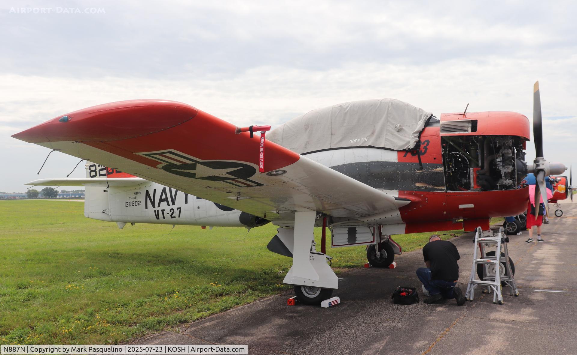 N887N, 1955 North American T-28B Trojan C/N 200-273 (138202), North American T-28B