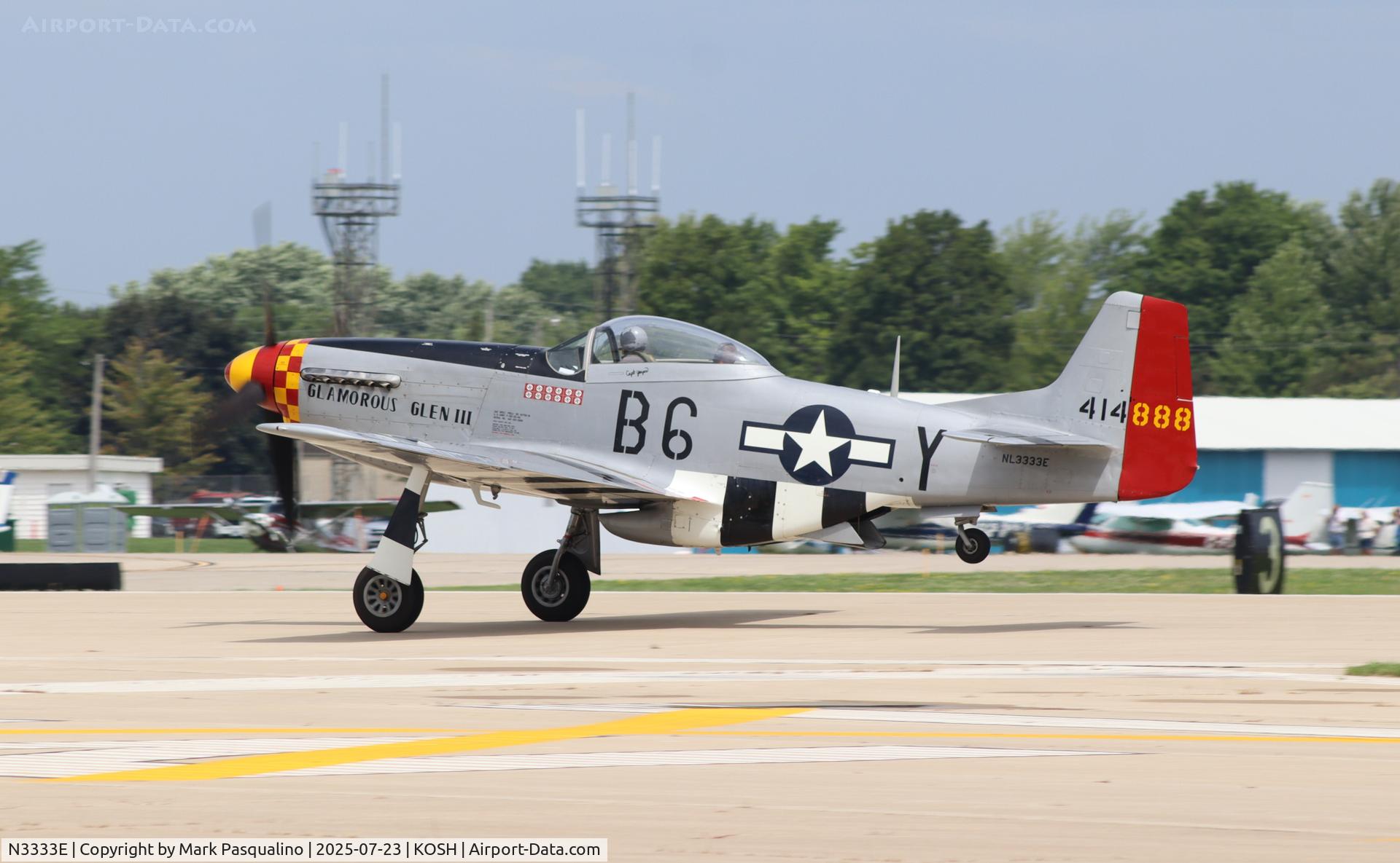 N3333E, 1944 North American/aero Classics P-51D C/N 122-51619, North American P-51D