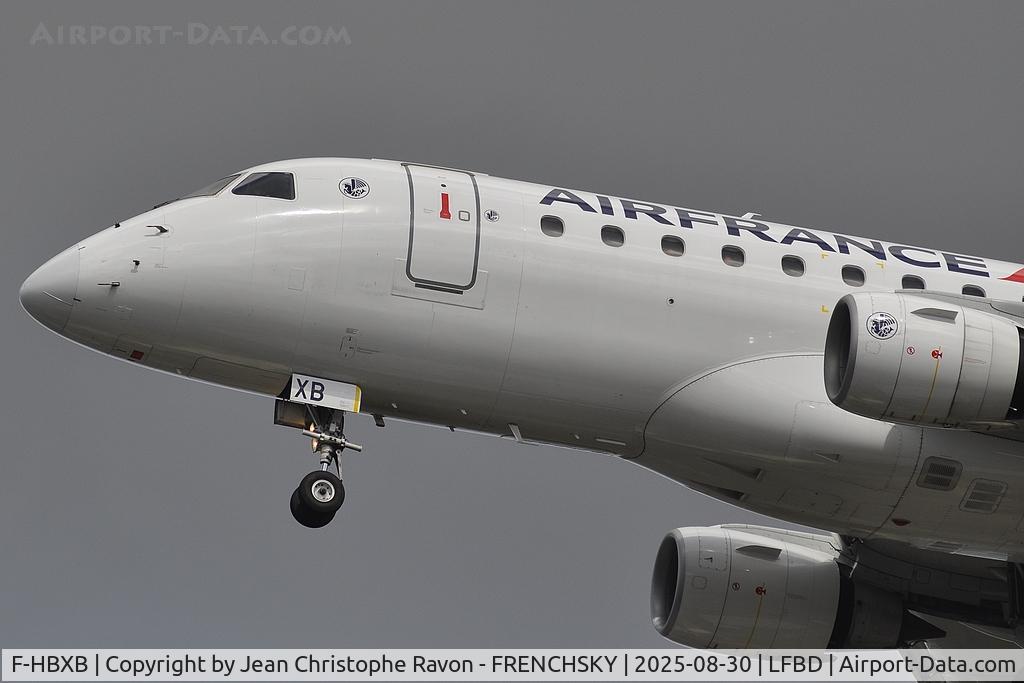 F-HBXB, 2008 Embraer 170LR (ERJ-170-100LR) C/N 17000250, Calvi (CLY)	Bordeaux (BOD)	AF7669