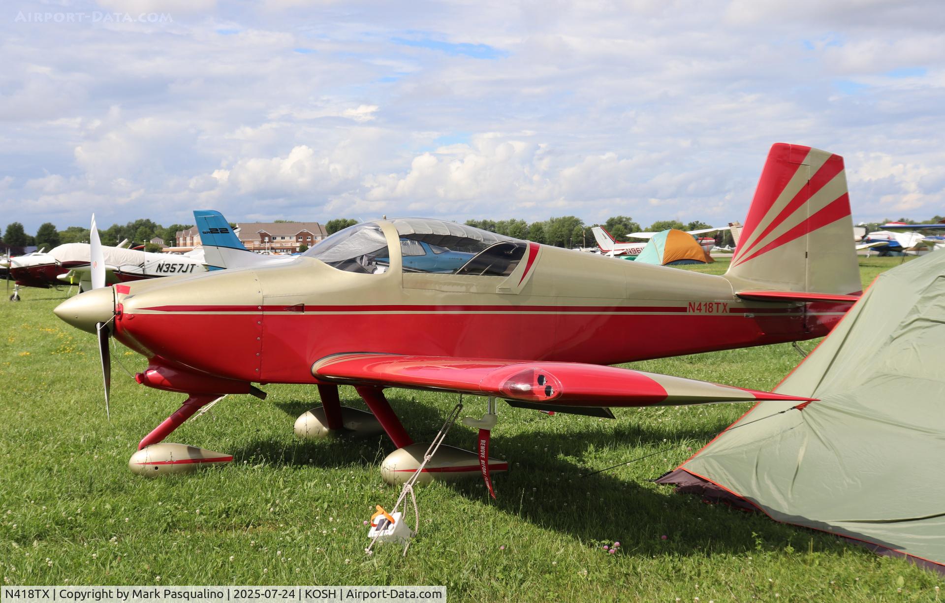 N418TX, Paradis Thomas A 7A C/N 72663, Vans RV-7A