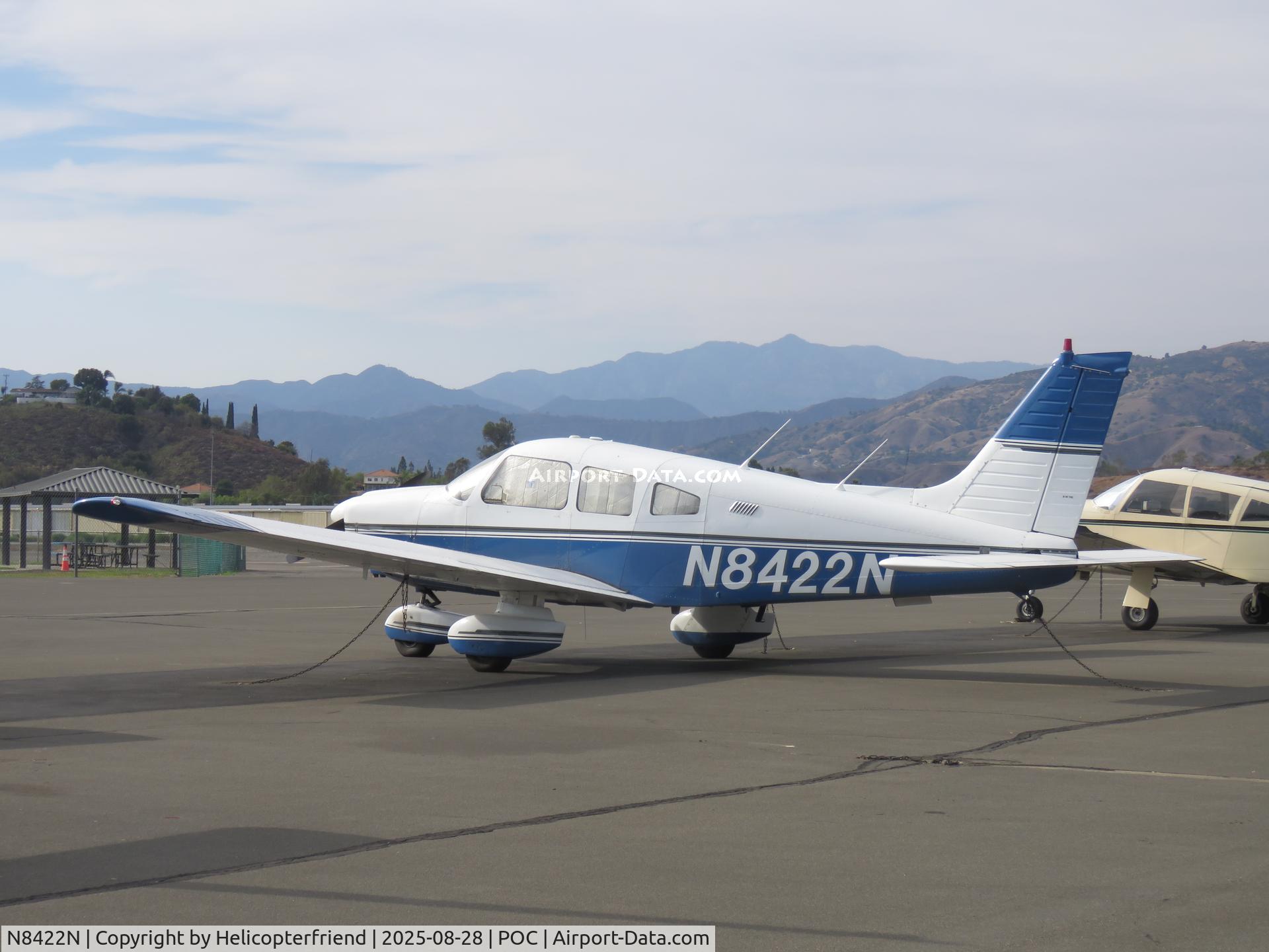 N8422N, 1981 Piper PA-28-181 C/N 28-8190296, Parked in transit parking