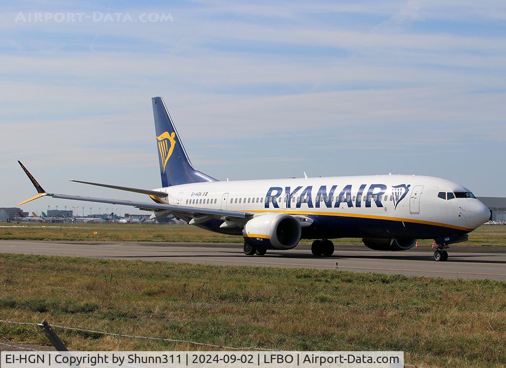 EI-HGN, 2022 Boeing 737-8200 MAX C/N 62327 / 8063, Taxiing holding point rwy 14L for departure...