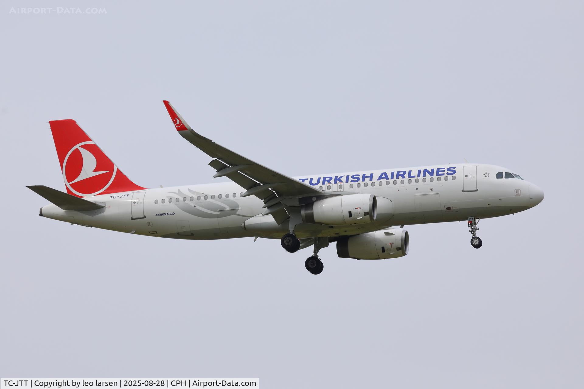 TC-JTT, 2016 Airbus A320-232 C/N 7378, Copenhagen 28.8.2025-