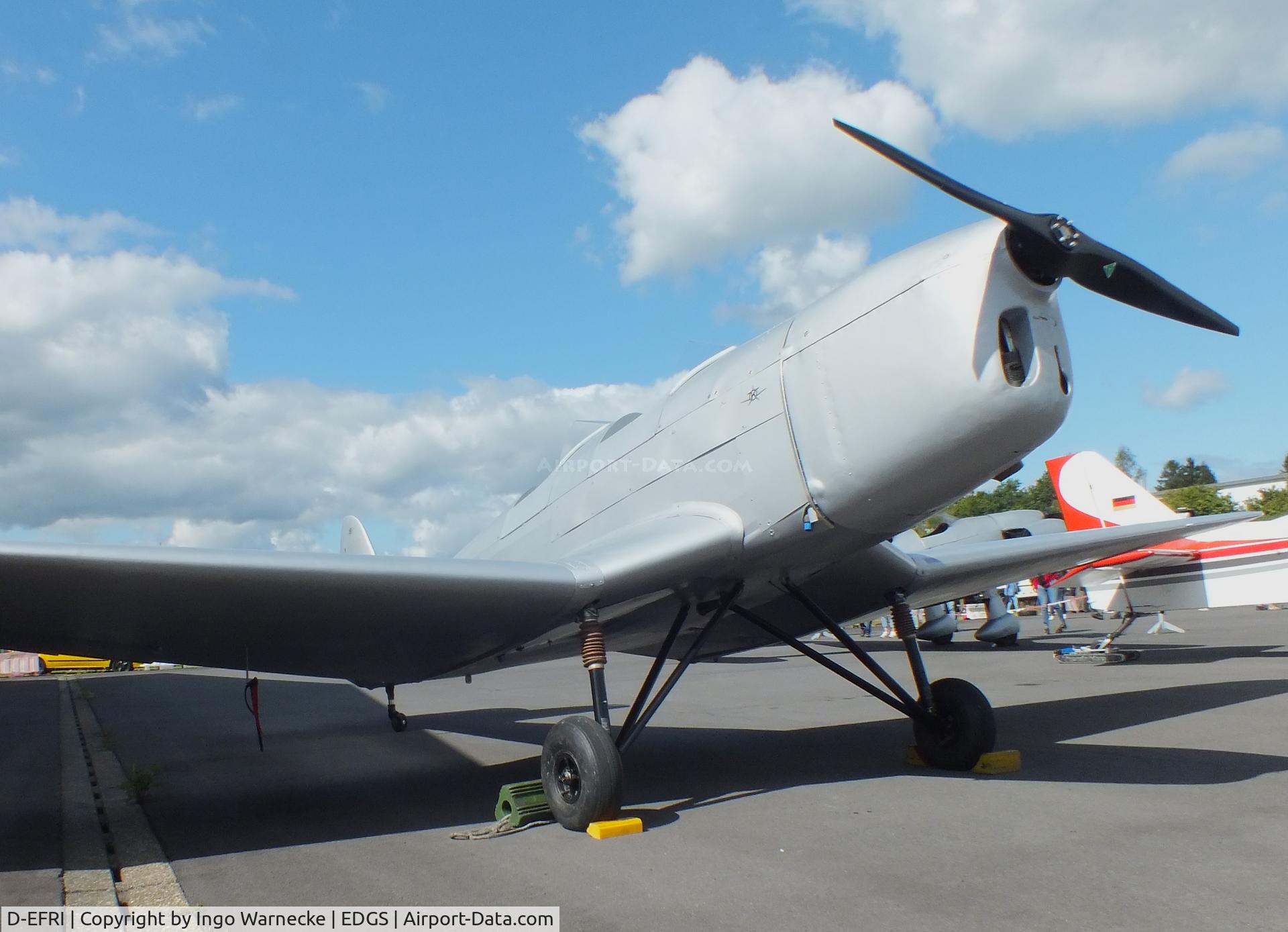D-EFRI, 1940 Klemm Kl-35D C/N 1812, Klemm Kl 35D at the 2025 Flughafenfest (airport open day) at  Siegerlandflughafen (Siegerland airport), Burbach