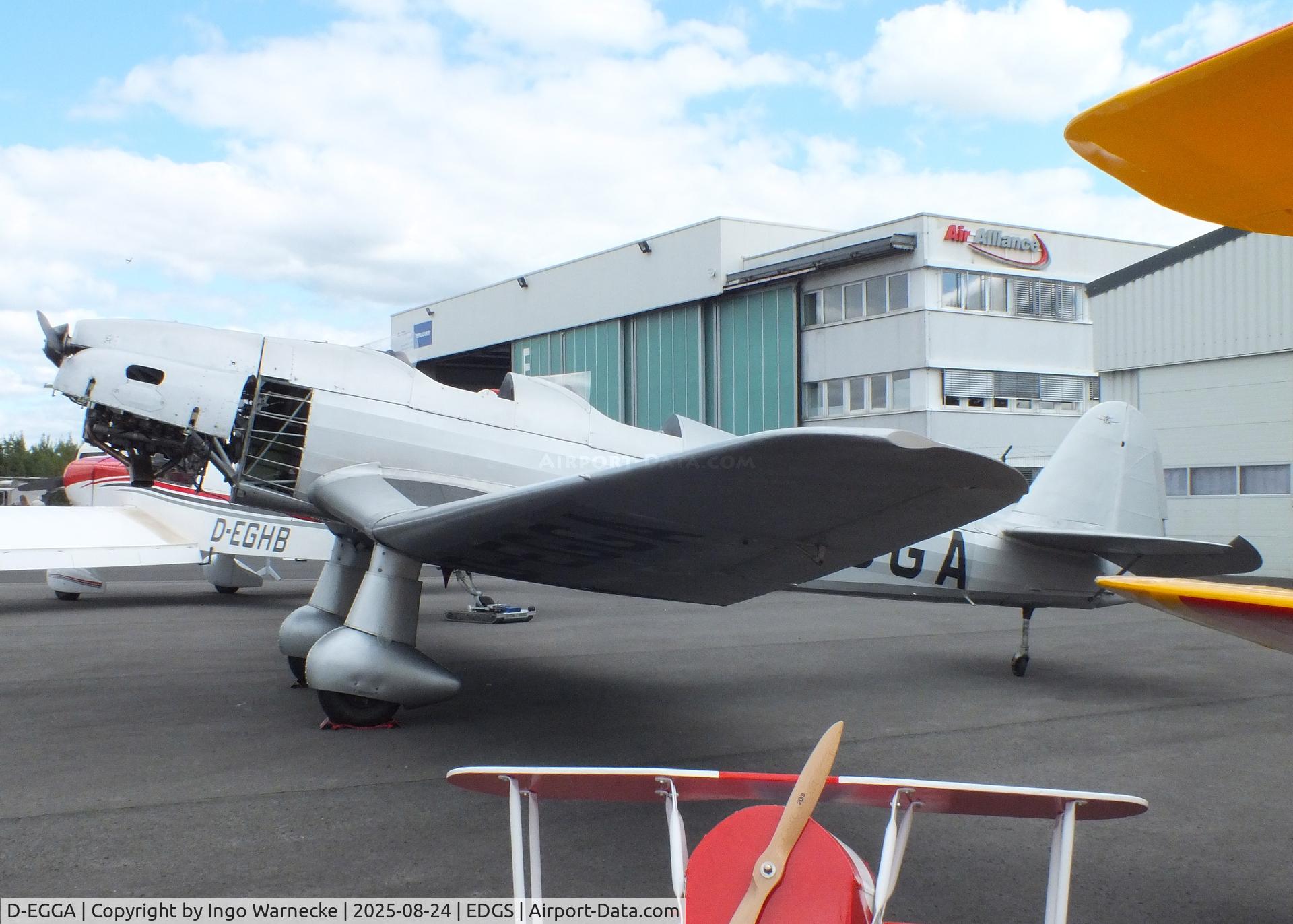 D-EGGA, 1940 Klemm Kl-35D C/N 1983-1297, Klemm Kl 35D at the 2025 Flughafenfest (airport open day) at Siegerlandflughafen (Siegerland airport), Burbach