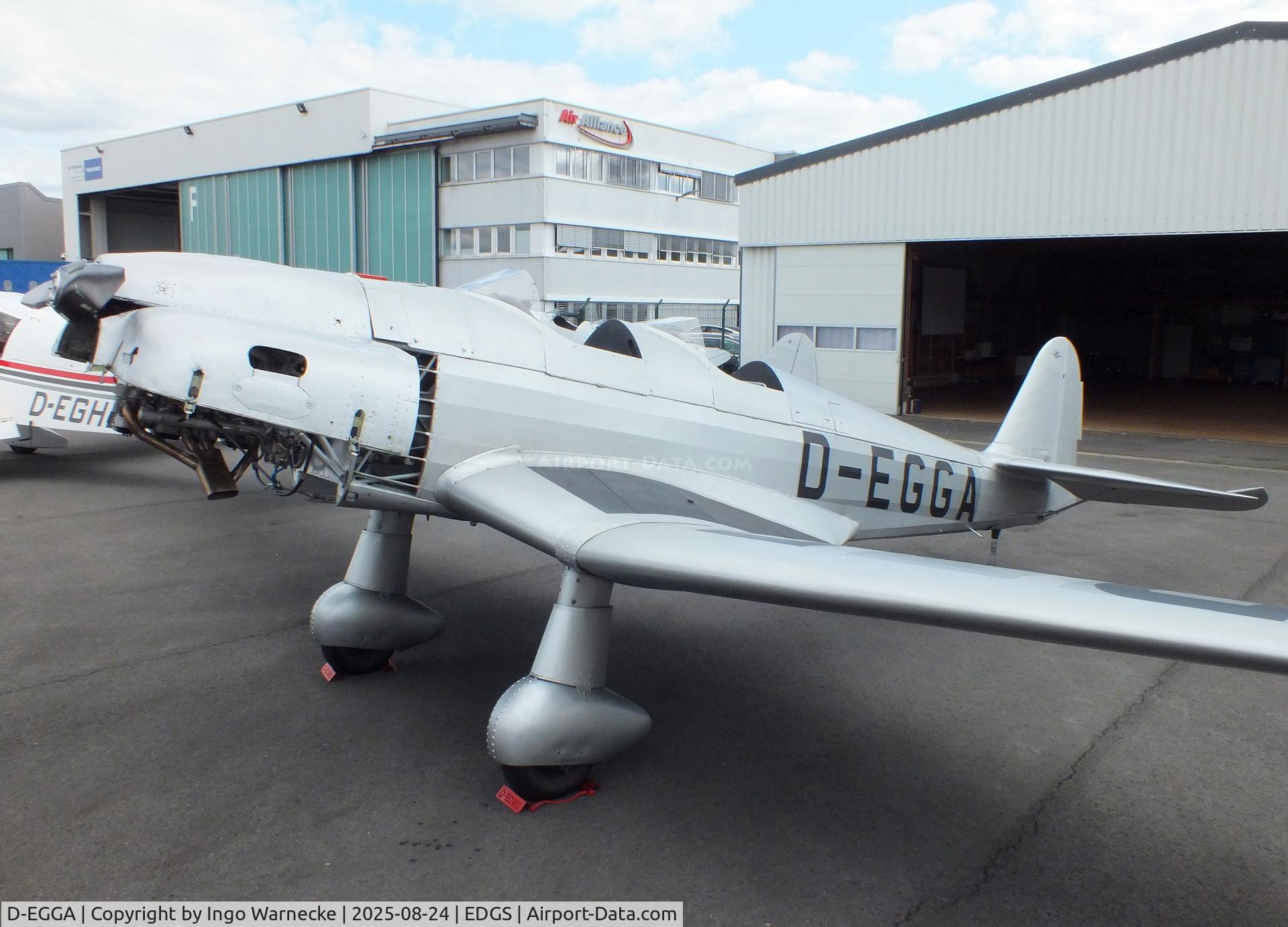 D-EGGA, 1940 Klemm Kl-35D C/N 1983-1297, Klemm Kl 35D at the 2025 Flughafenfest (airport open day) at Siegerlandflughafen (Siegerland airport), Burbach