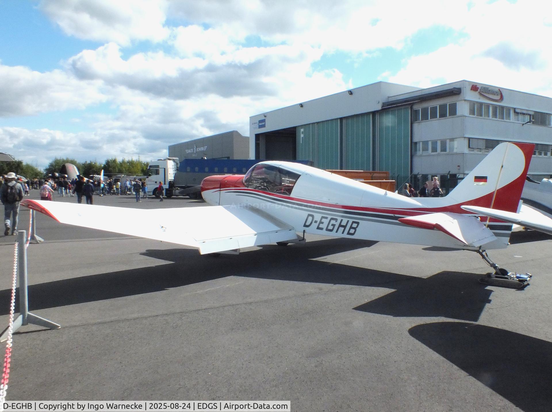 D-EGHB, 1975 Jodel D-140C Mousquetaire III C/N 11633, Jodel D.140C Mousquetaire III at the 2025 Flughafenfest (airport open day) at Siegerlandflughafen (Siegerland airport), Burbach