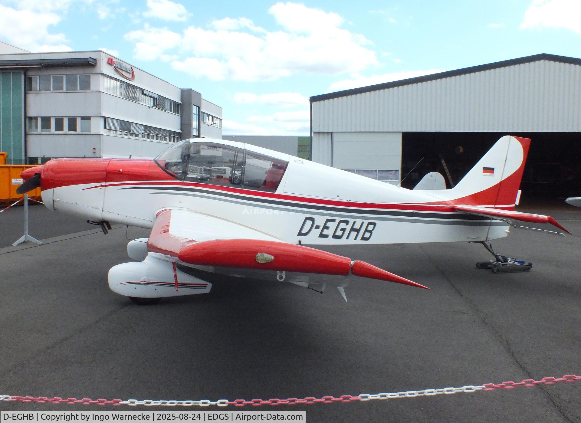 D-EGHB, 1975 Jodel D-140C Mousquetaire III C/N 11633, Jodel D.140C Mousquetaire III at the 2025 Flughafenfest (airport open day) at Siegerlandflughafen (Siegerland airport), Burbach
