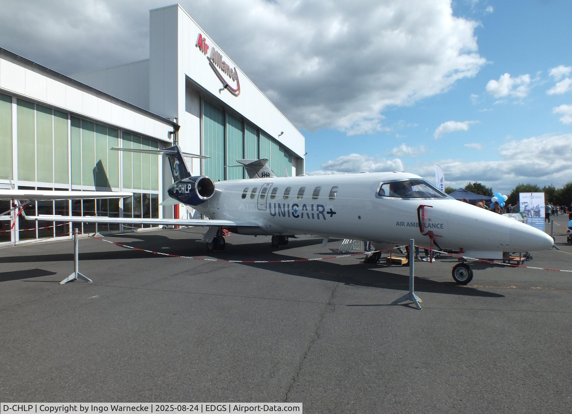 D-CHLP, 2001 Learjet 45 C/N 45-005, Lear Learjet 45 at the 2025 Flughafenfest (airport open day) at Siegerlandflughafen (Siegerland airport), Burbach
