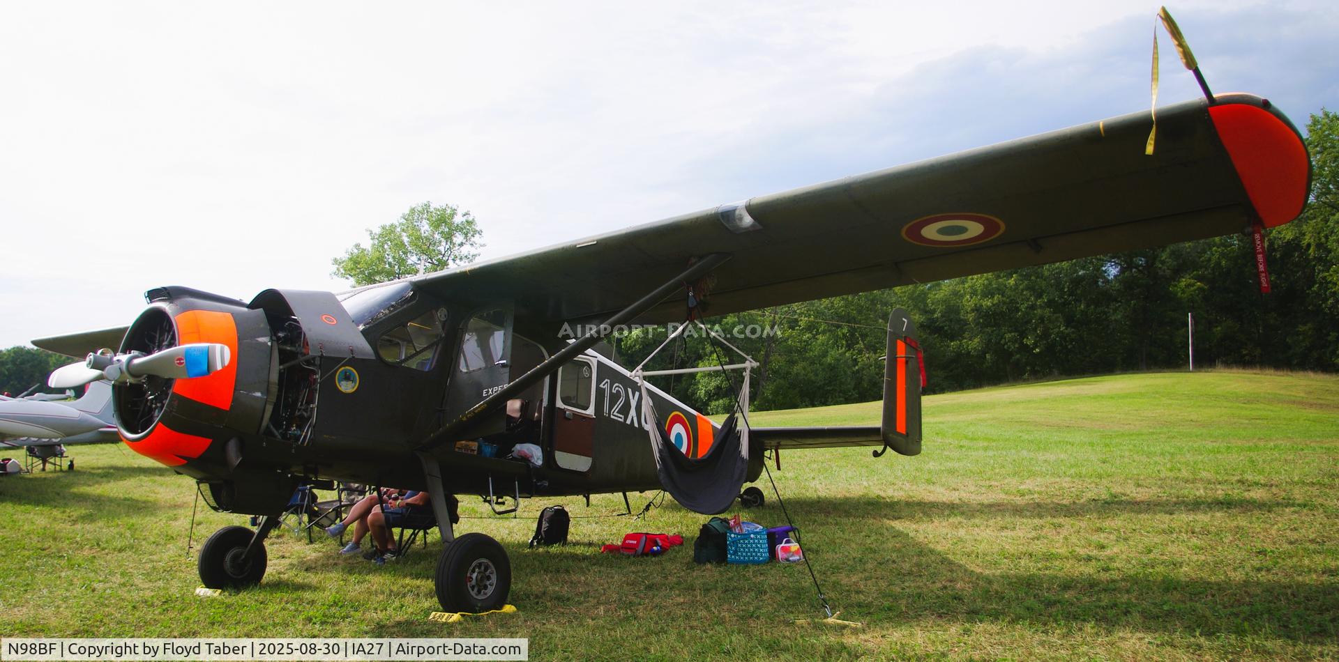 N98BF, Max Holste MH-1521M Broussard C/N 7, A rare aircraft to be seen in the states