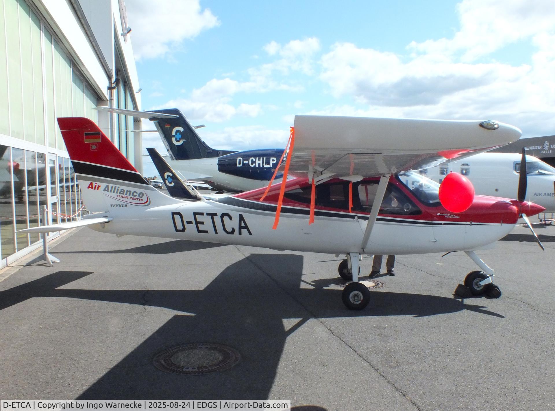 D-ETCA, 2020 Tecnam P-2008JC Mk.II C/N 1153, Tecnam P2008 JC Mk II at the 2025 Flughafenfest (airport open day) at Siegerlandflughafen (Siegerland airport), Burbach