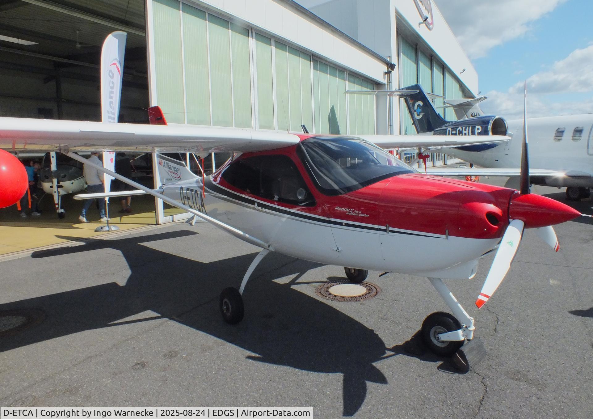 D-ETCA, 2020 Tecnam P-2008JC Mk.II C/N 1153, Tecnam P2008 JC Mk II at the 2025 Flughafenfest (airport open day) at Siegerlandflughafen (Siegerland airport), Burbach
