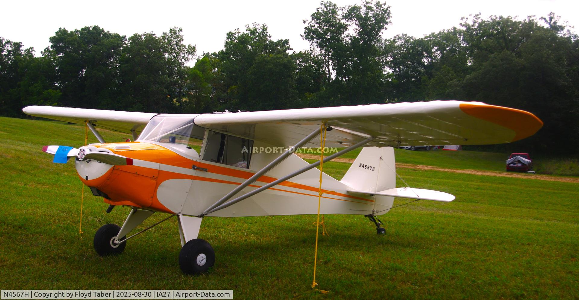 N4567H, 1948 Piper PA-15 Vagabond C/N 15-337, The Annual Blakesburg Iowa 2025 Fly In