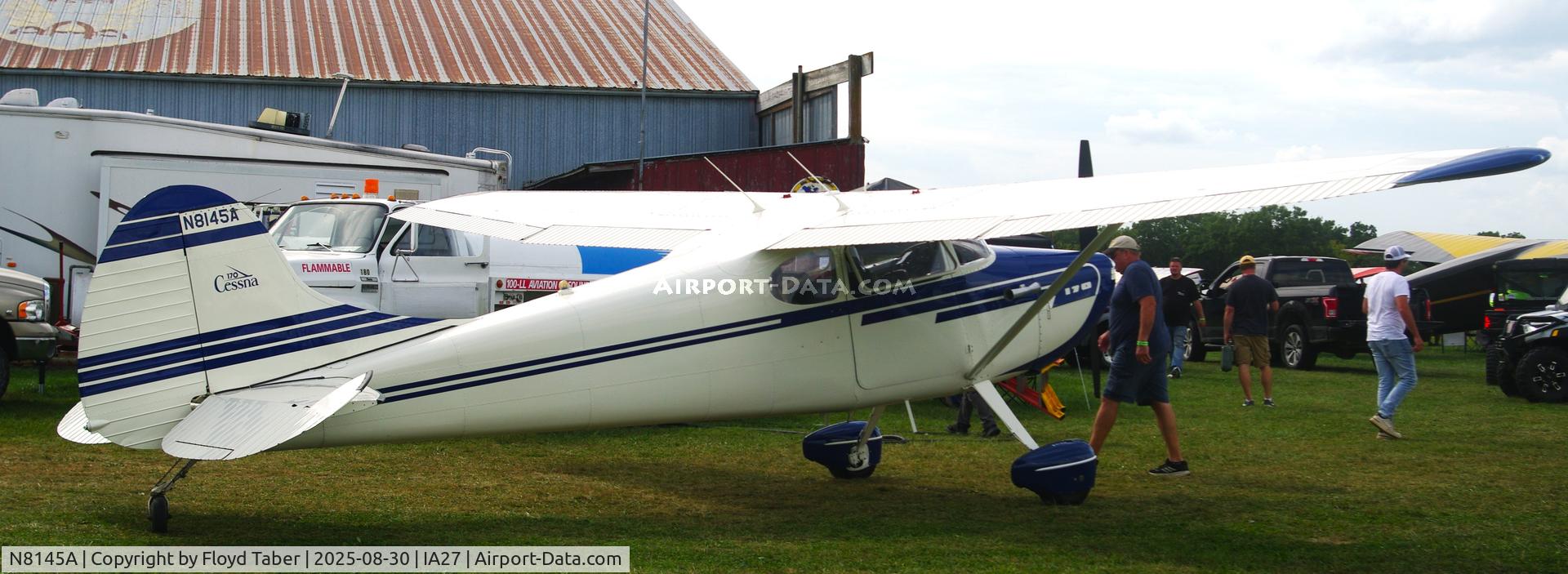 N8145A, 1952 Cessna 170B C/N 20997, The Annual Blakesburg Iowa 2025 Fly In