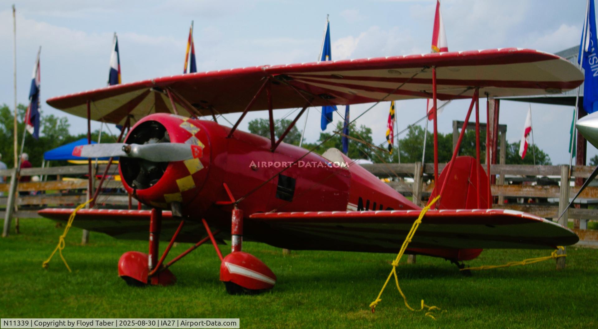 N11339, 1932 Great Lakes 2T-1A Sport Trainer C/N 252, The Annual Blakesburg Iowa 2025 Fly In