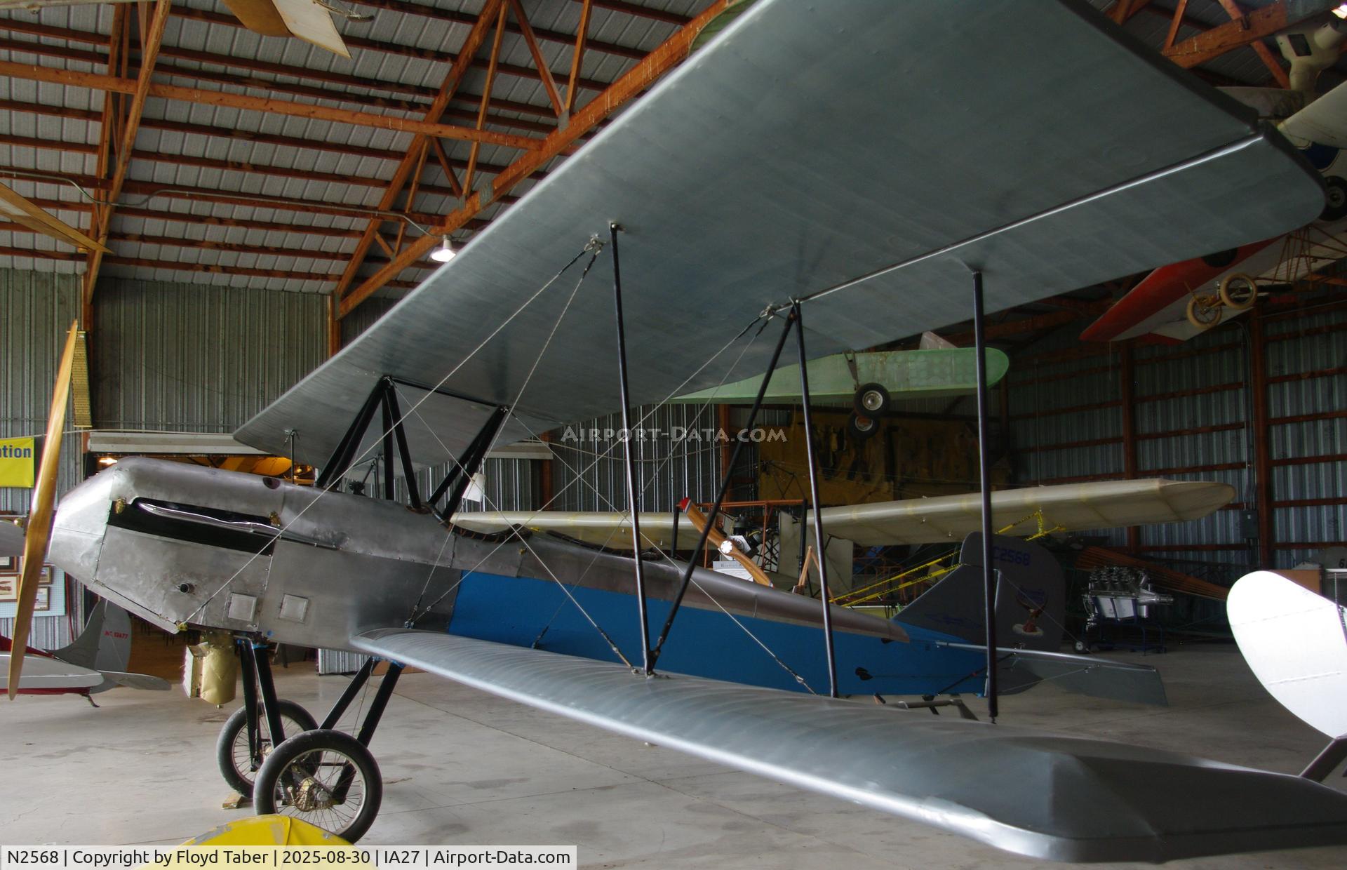 N2568, 1926 Alexander Long Wing Eaglerock C/N 122, The Annual Blakesburg Iowa 2025 Fly In in the Airpower Museum
