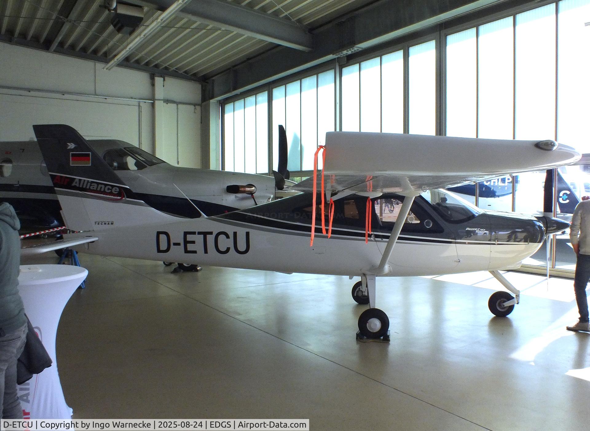 D-ETCU, Tecnam P-2008JC MK.II C/N 1277, Tecnam P2008 JC Mk II at the 2025 Flughafenfest (airport open day) at Siegerlandflughafen (Siegerland airport), Burbach