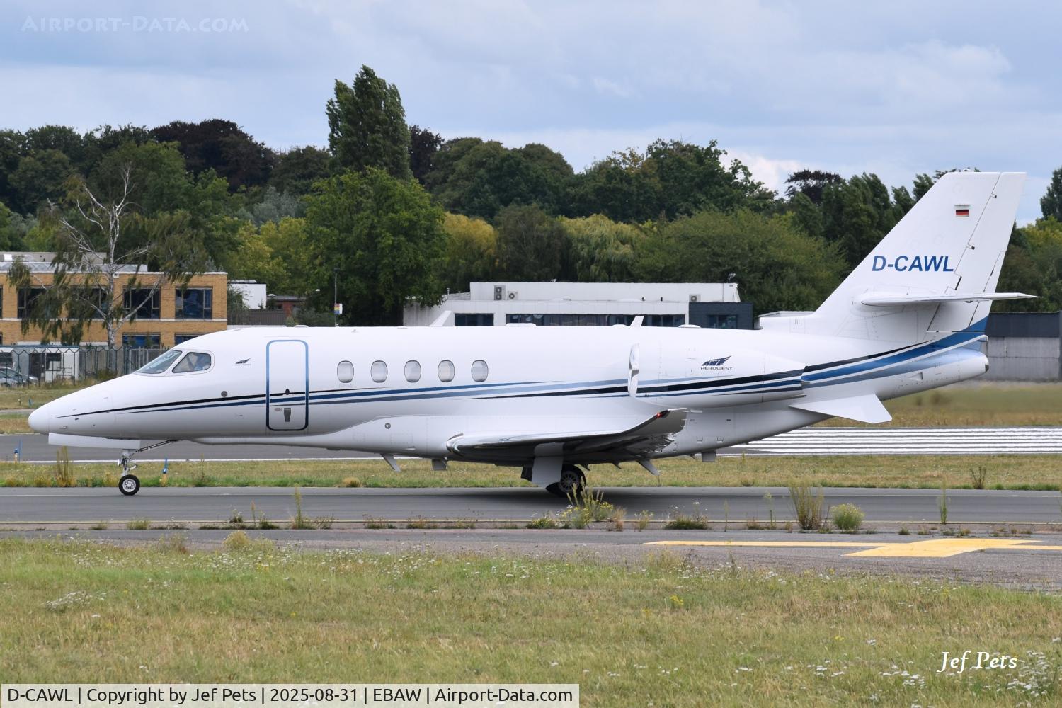 D-CAWL, 2025 Cessna 680A Citation Latitude C/N 680A0398, At Antwerp Airport.