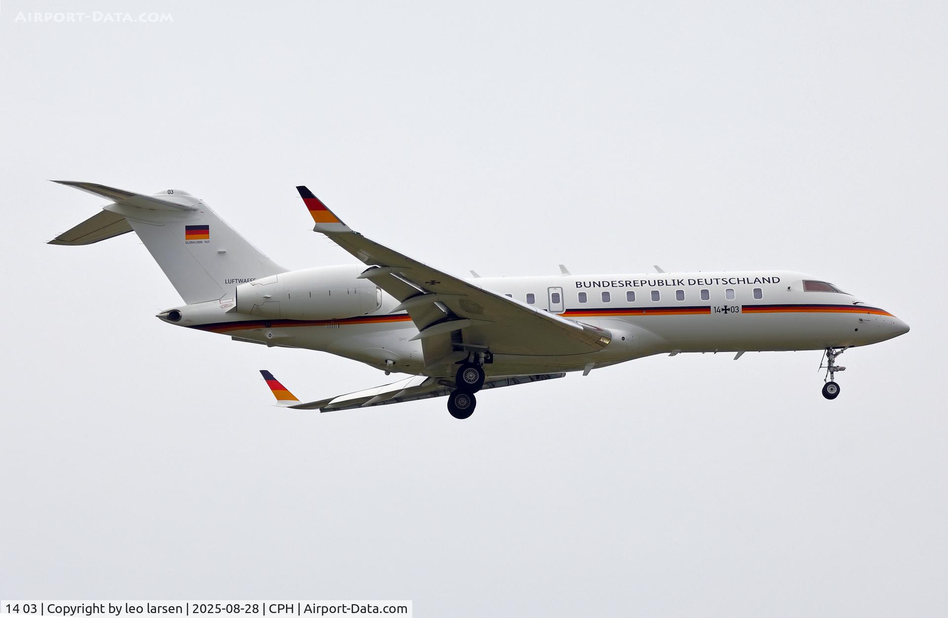 14 03, 2010 Bombardier BD-700-1A11 Global 5000 C/N 9411, C0penhagen 28.5.2025