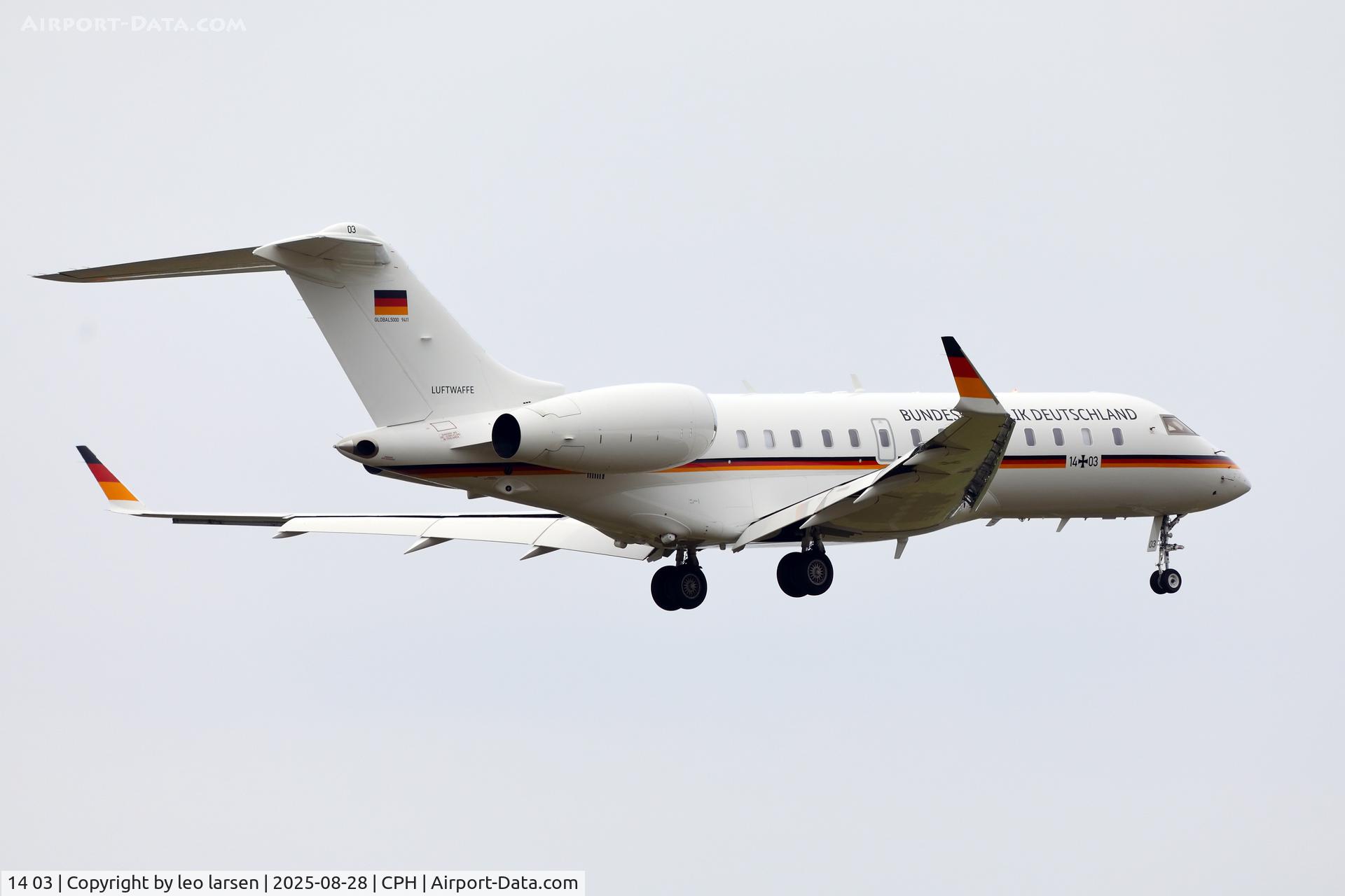 14 03, 2010 Bombardier BD-700-1A11 Global 5000 C/N 9411, Copenhagen 28.8.2025