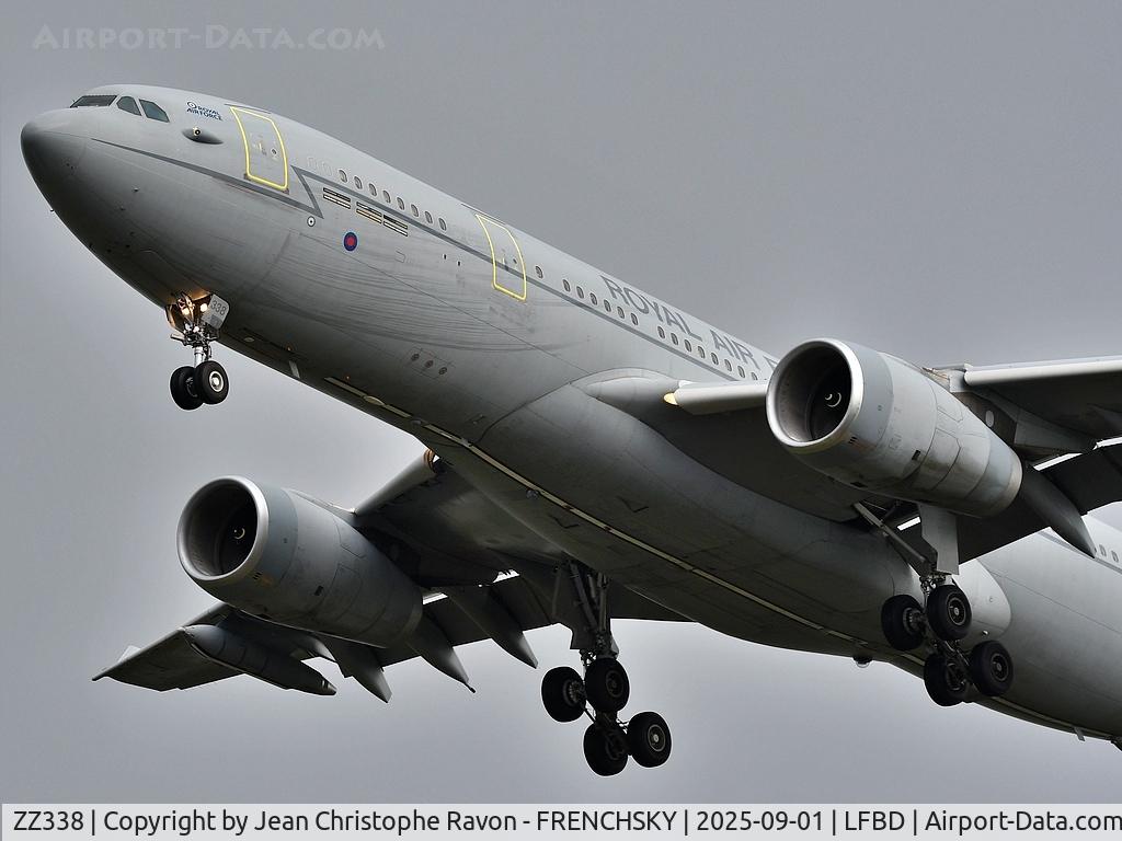 ZZ338, 2013 Airbus A330-243MRTT (KC3 Voyager) C/N 1419, Brize Norton (BZZ)	Bordeaux (BOD)	RRR2164