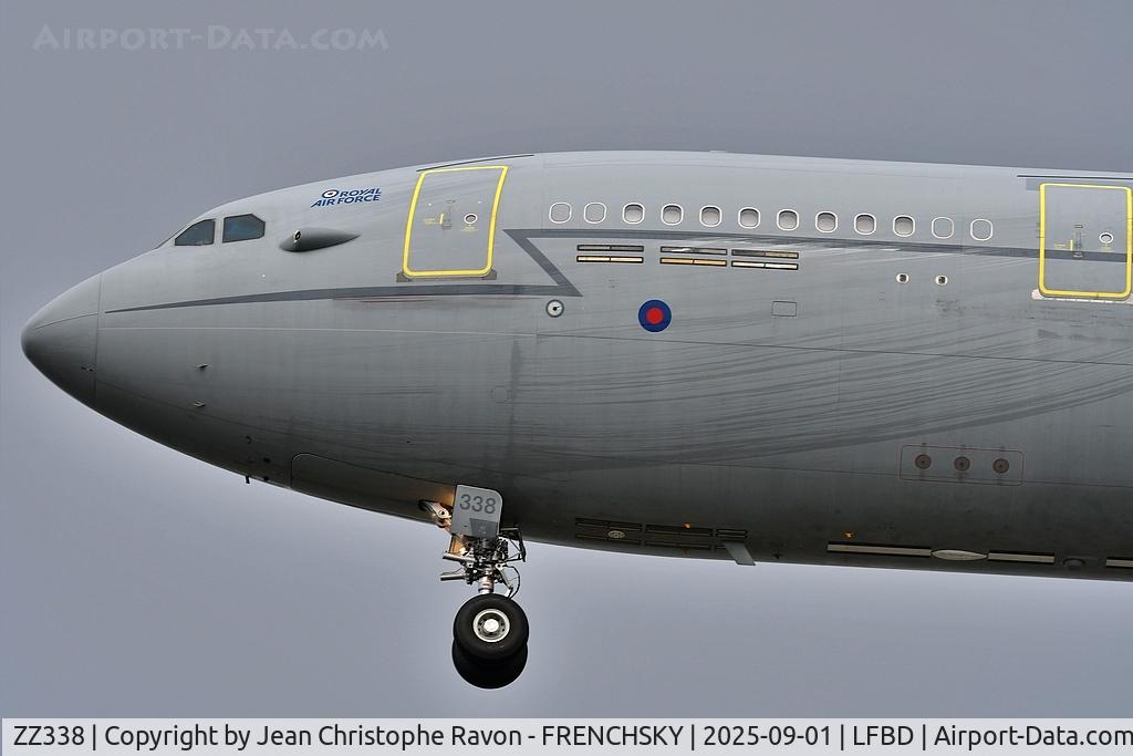 ZZ338, 2013 Airbus A330-243MRTT (KC3 Voyager) C/N 1419, Brize Norton (BZZ)	Bordeaux (BOD)	RRR2164