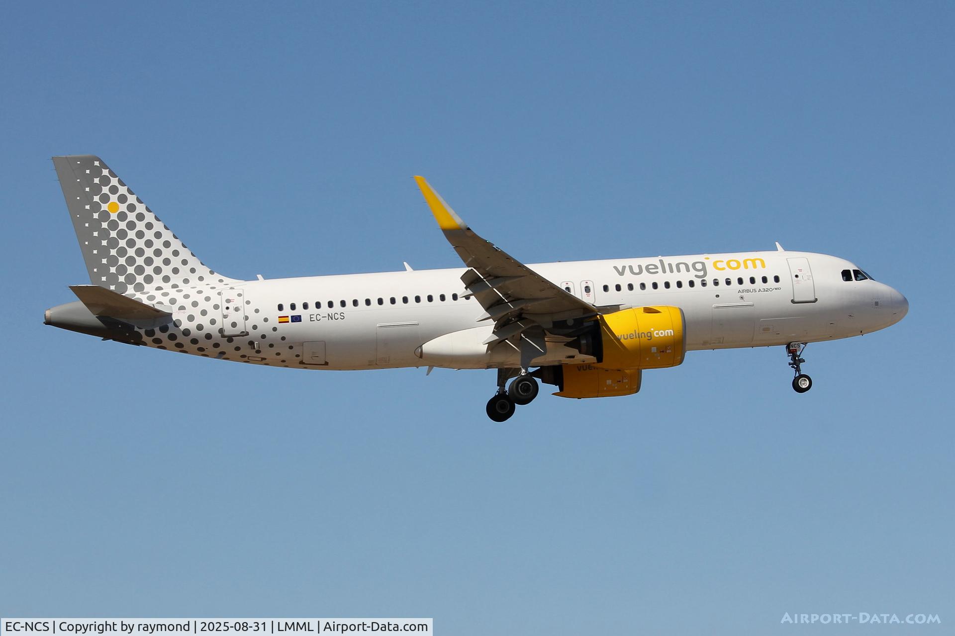 EC-NCS, 2019 Airbus A320-271N C/N 8818, Vueling Airbus A320-271N reg EC-NCS landing in Malta RW31.