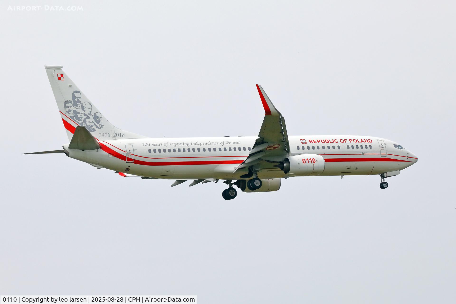 0110, 2017 Boeing 737-86X C/N 61358, Copenhagen 28.8.2025