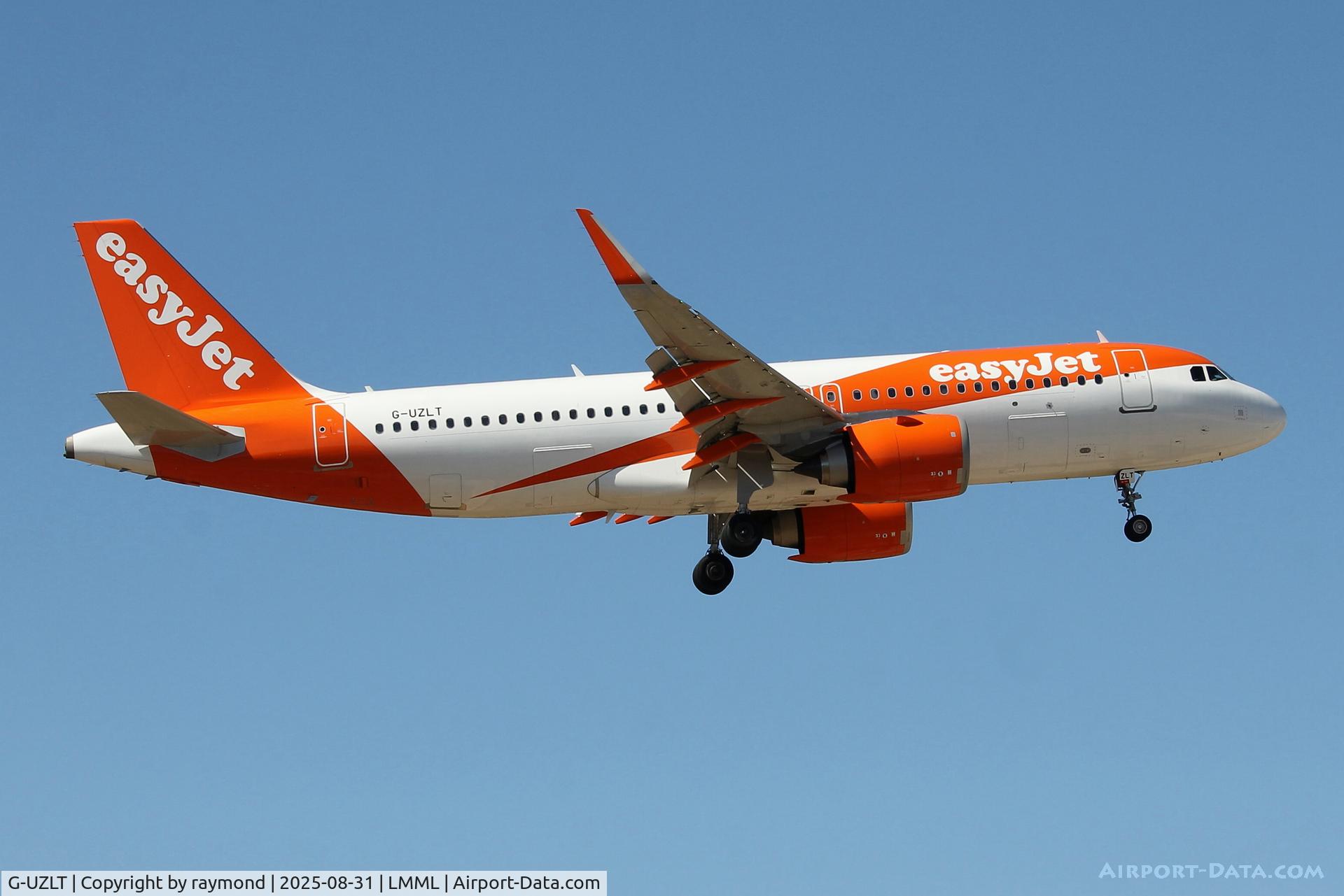 G-UZLT, 2024 Airbus A320neo C/N 11920, Airbus A320Neo reg G-UZLT of Easyjet on final approach to Malta RW31.