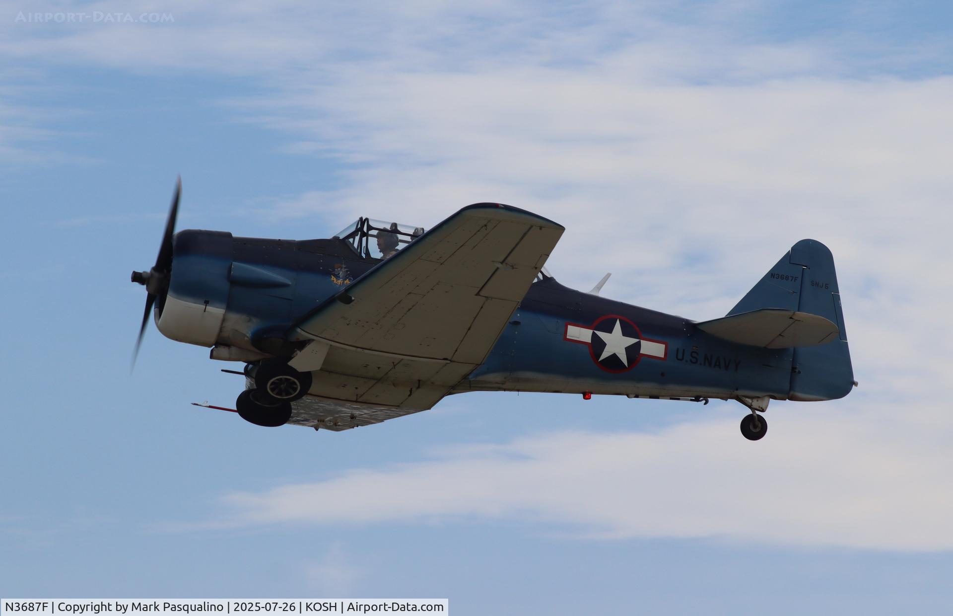 N3687F, 1958 North American SNJ-5 Texan Texan C/N 88-15902, North American SNJ-5